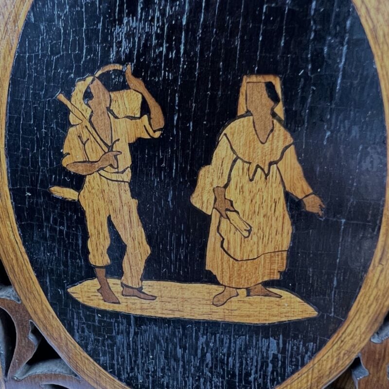 Antico specchio Sorrentino da tavolo in legno Specchiera d' epoca 800 Sorrento Categoria Complementi d'arredo