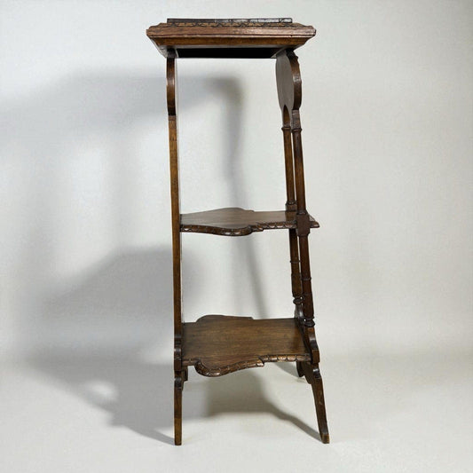 Antico Tavolino portavaso a piu ripiani trespolo portapiante Gueridon Etagere Categoria Tavoli - tavolinetti