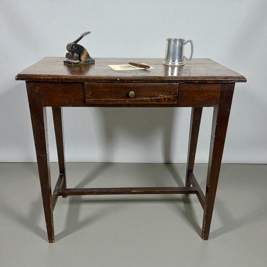 Antico Tavolino Tavolino con cassetto Scrittoio rustico in legno Tavolo Consolle Categoria Tavoli - tavolinetti