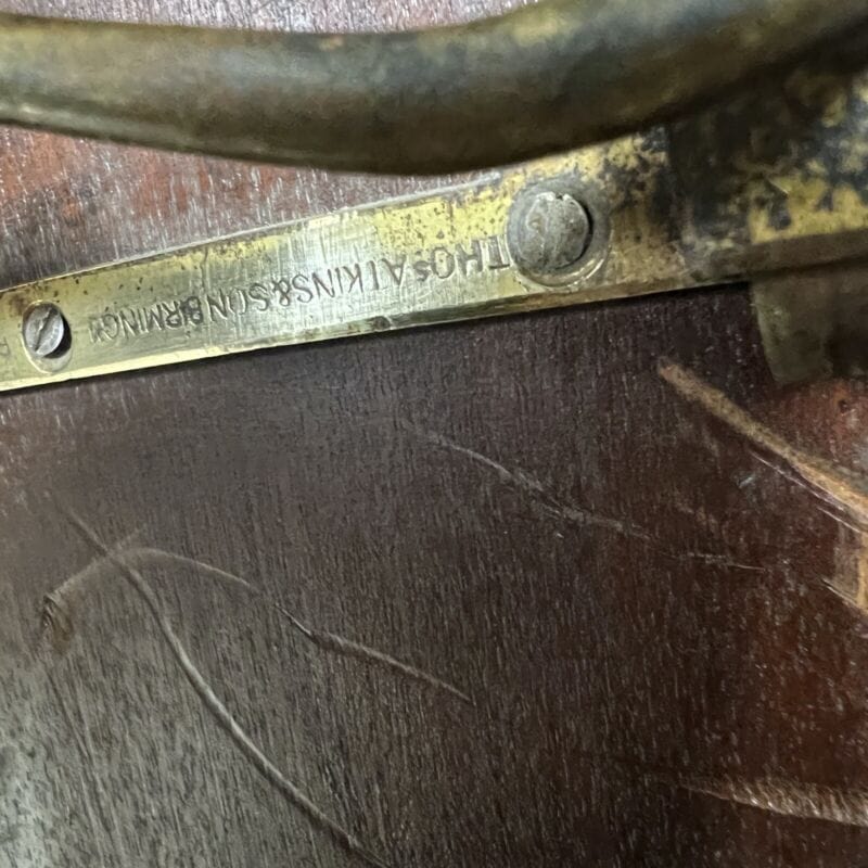 Antico tavolo biscotto in legno di palissandro a vela inglese pieghevole 1866 Categoria Arredamento