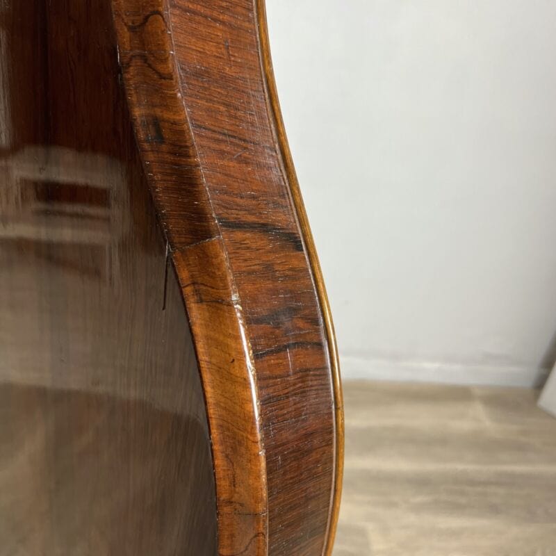 Antico tavolo biscotto in legno di palissandro a vela inglese pieghevole 1866 Categoria Arredamento