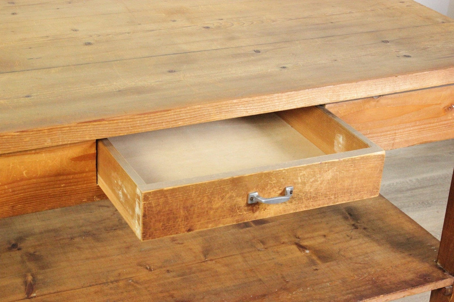 Antico Tavolo con cassetto banco rustico in legno epoca 900 italiano Cucina Categoria Tavoli - tavolinetti