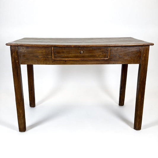 Antico Tavolo con cassetto Scrittoio rustico in legno epoca 800 italiano Cucina Categoria Tavoli - tavolinetti