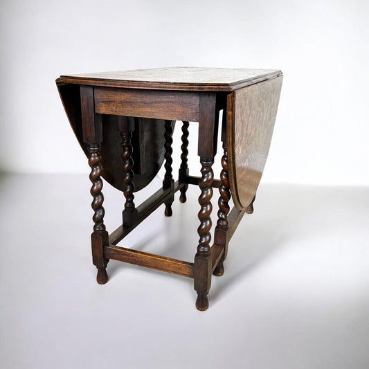 Antico tavolo consolle allungabile ovale con alette a bandelle in legno massello Categoria Tavoli - tavolinetti