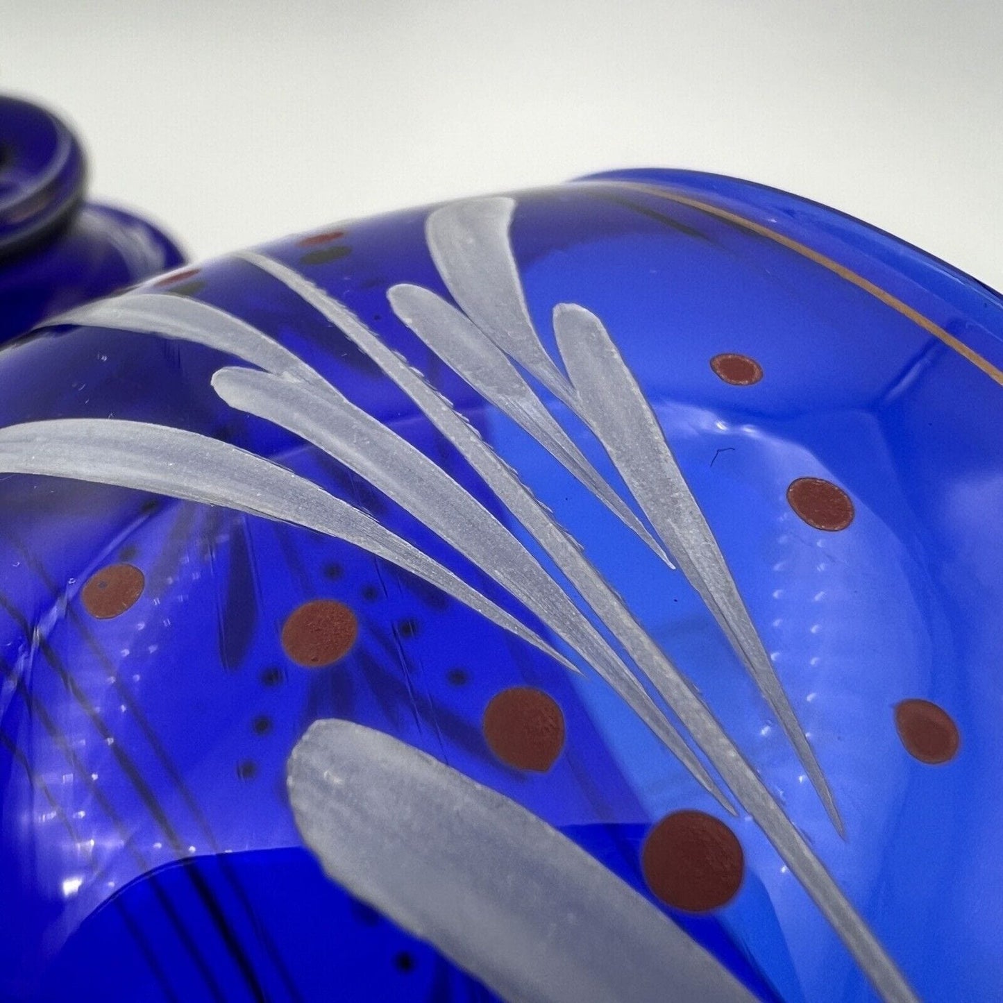 Antico Vaso Veneziano in Vetro Blu Soffiato da Farmacia Drogheria Albarello Categoria Vetri e Cristalli