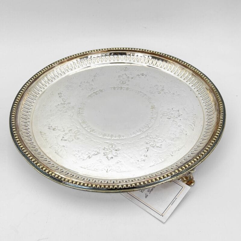 Vassoio rotondo in acciaio inox - diametro 41 cm - Arredamento e Vassoio rotondo in acciaio inox - diametro 41 cm - Arredamento e