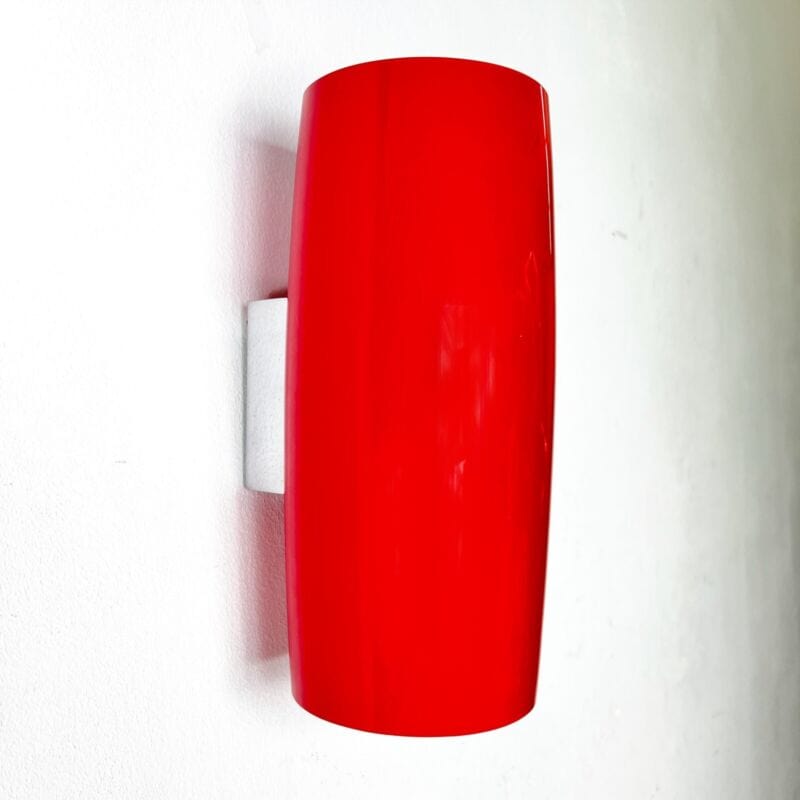 Applique Fabas Luce lampada da parete in vetro e cromo modernariato 2740 Rosso Categoria Lampade Appliques