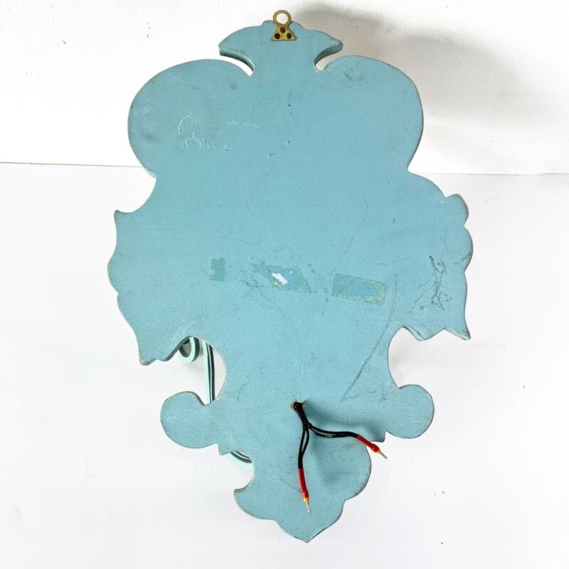 Applique in stile antico in legno shabby chic lampade a due luci bianca dipinta Categoria Lampade Appliques