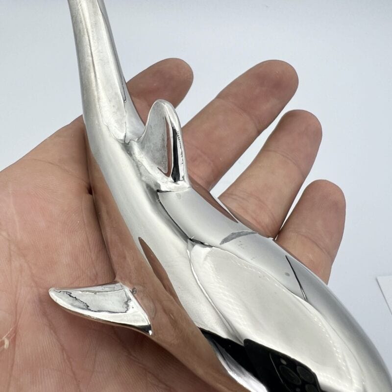 Apri bottiglia vintage in silver plate svita stappa tappi A forma di Delfino Categoria Cavatappi