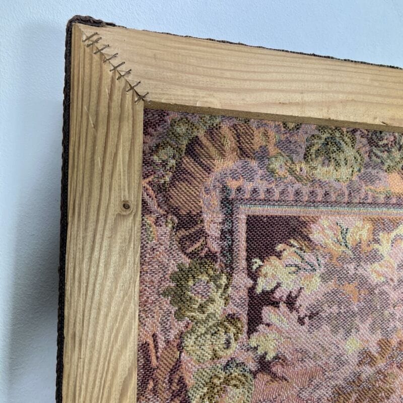 Arazzo antico da parete Scena romantica Putti Tessuto Grande Quadro Gobelin Categoria Quadri