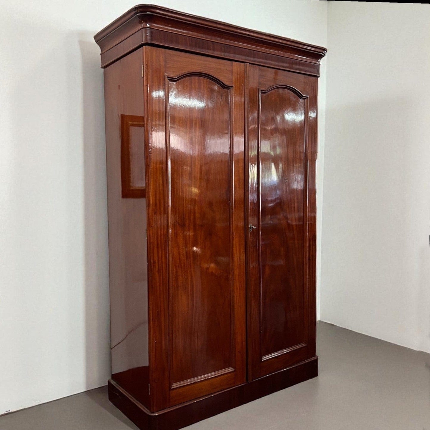 Armadio antico 800 Stipo Credenza Libreria due ante Vittoriana Inglese in Mogano Categoria Vetrine