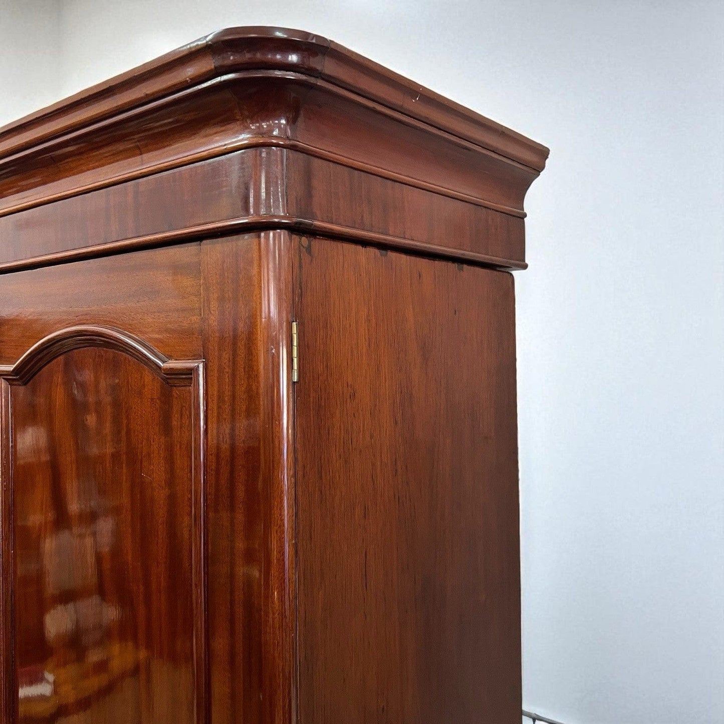 Armadio antico 800 Stipo Credenza Libreria due ante Vittoriana Inglese in Mogano Categoria Vetrine