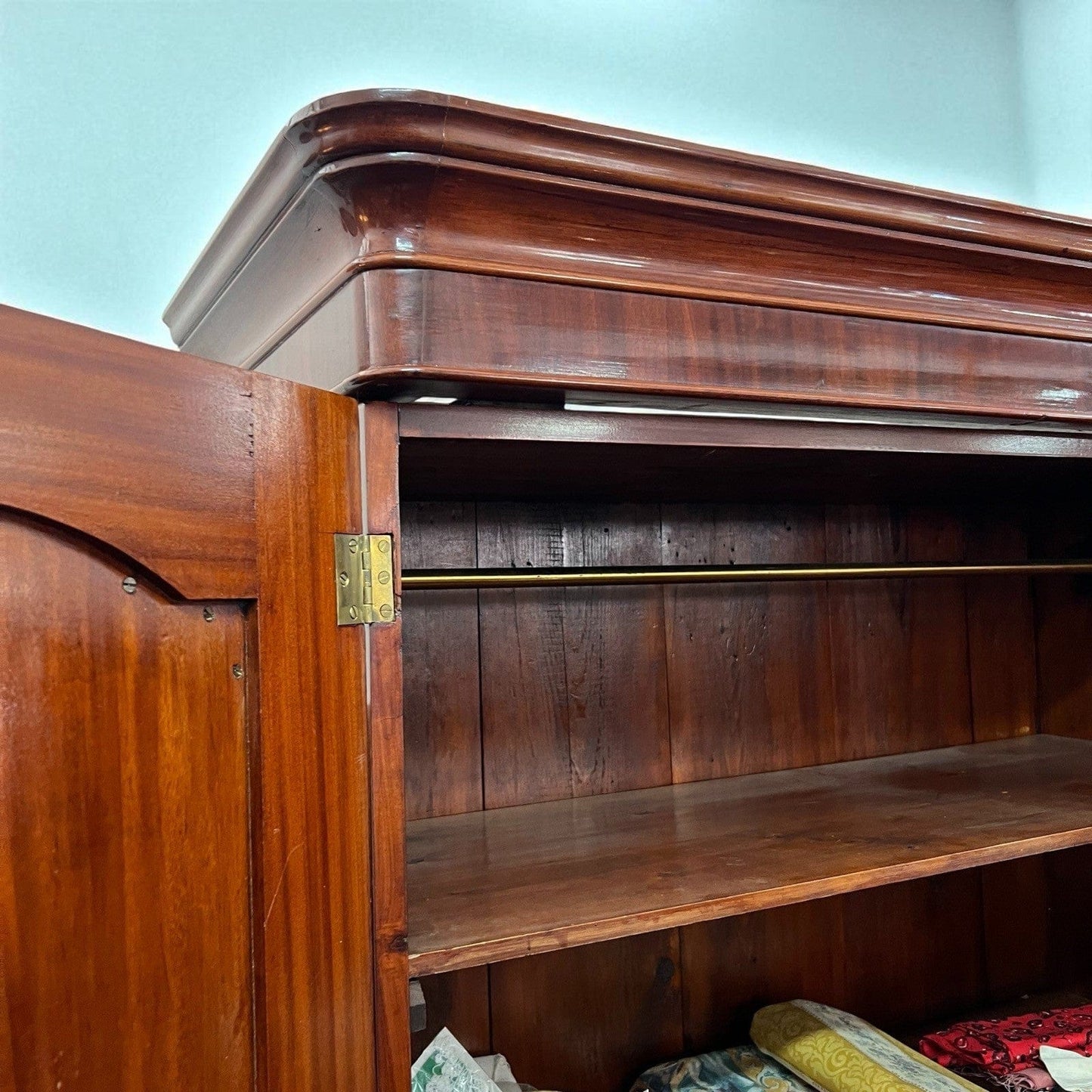 Armadio antico 800 Stipo Credenza Libreria due ante Vittoriana Inglese in Mogano Categoria Vetrine