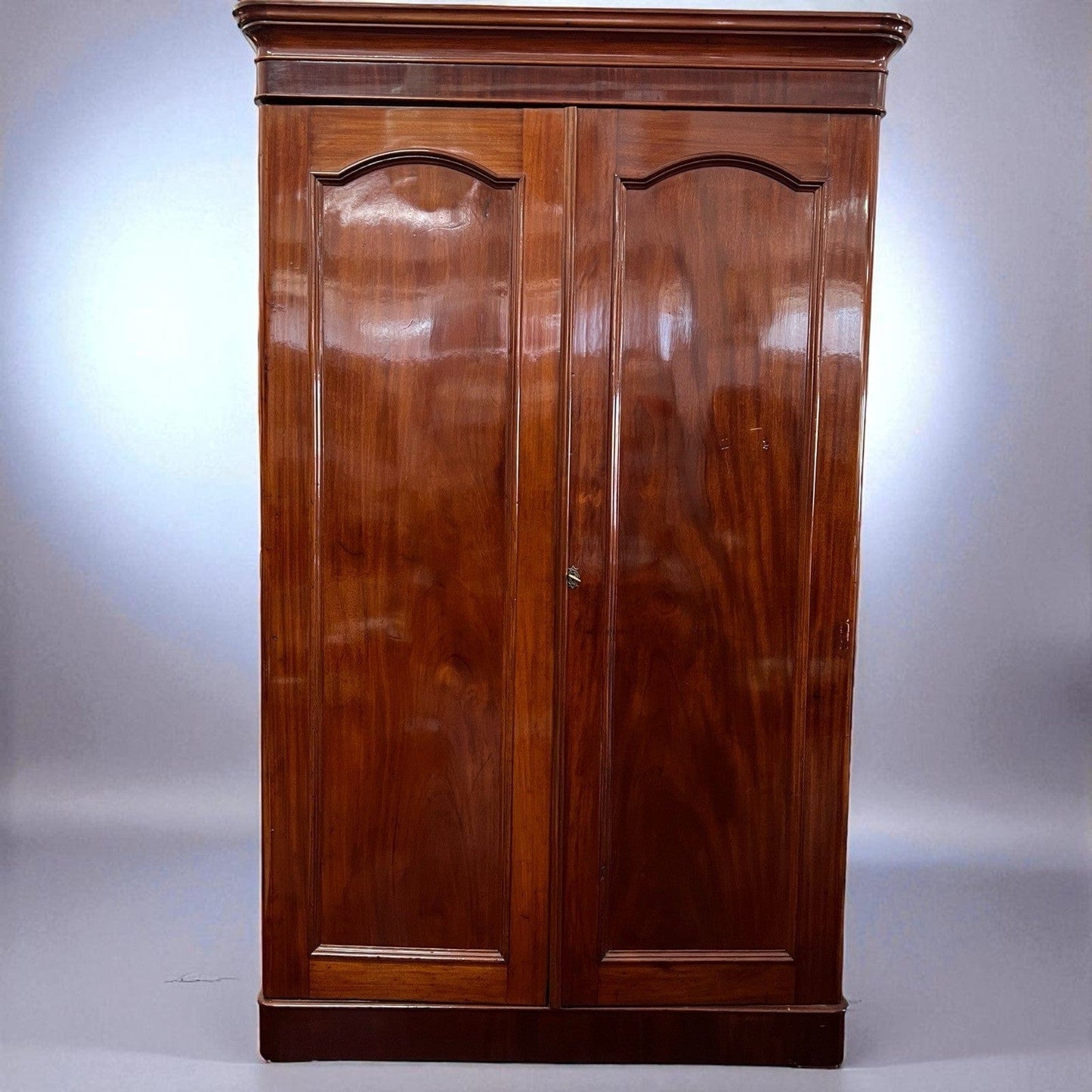 Armadio antico 800 Stipo Credenza Libreria due ante Vittoriana Inglese in Mogano Categoria Vetrine