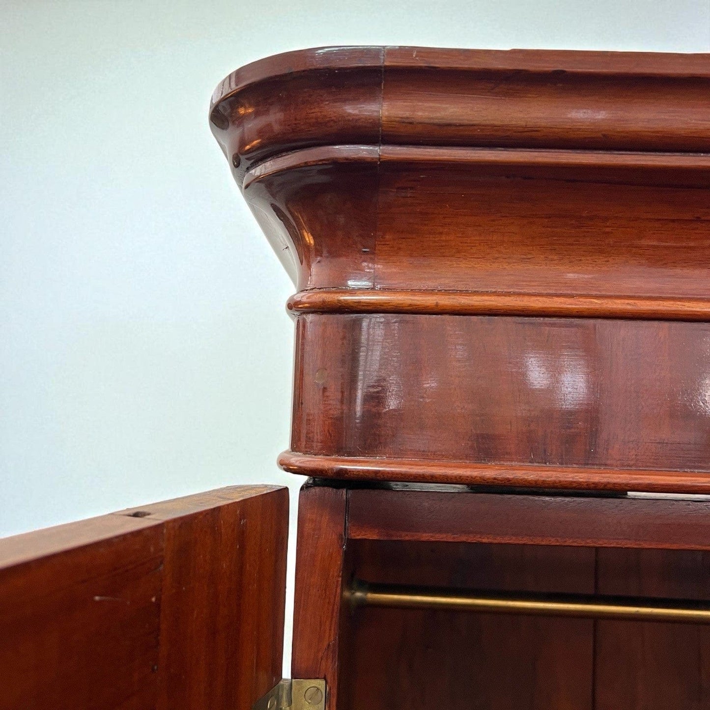 Armadio antico 800 Stipo Credenza Libreria due ante Vittoriana Inglese in Mogano Categoria Vetrine