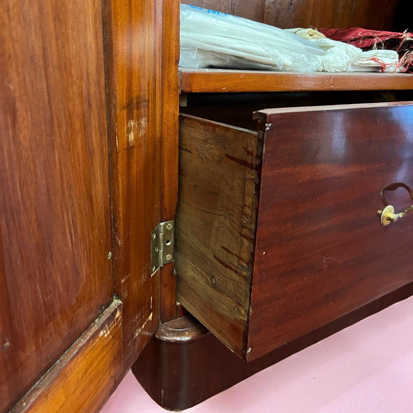 Armadio antico 800 Stipo Credenza Libreria due ante Vittoriana Inglese in Mogano Categoria Vetrine