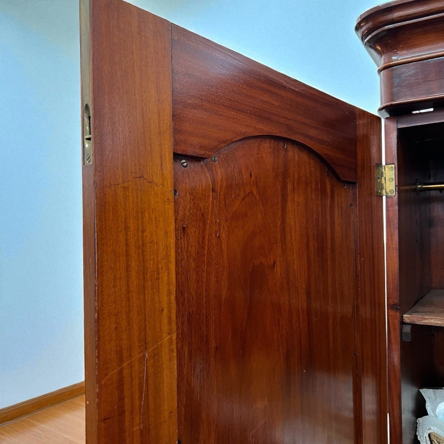 Armadio antico 800 Stipo Credenza Libreria due ante Vittoriana Inglese in Mogano Categoria Vetrine