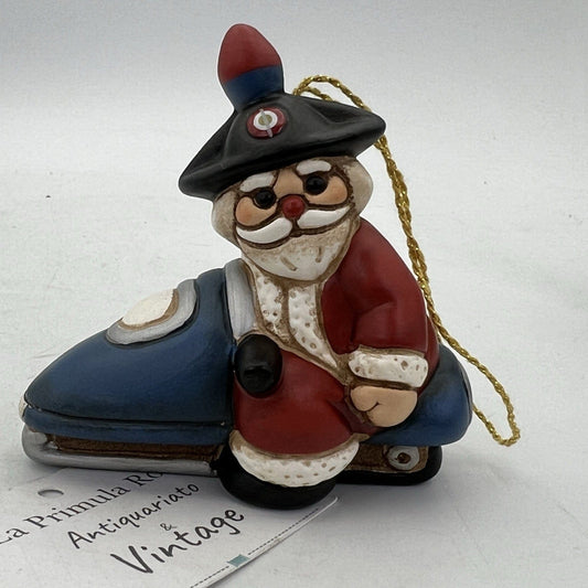 Babbo Natale su MotoSlitta THUN vintage Collezione Carabinieri Esercito Italiano Categoria Statuine