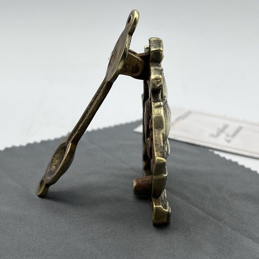 Batacchio Battiporta antico in ottone battente per porta portone Nave 1920 Categoria altro