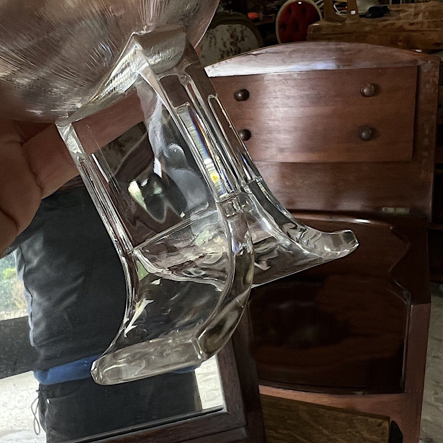 Bicchieri in cristallo vintage anni ' 70 di design Taddei Krisla Coppa calice Categoria Vetri e Cristalli