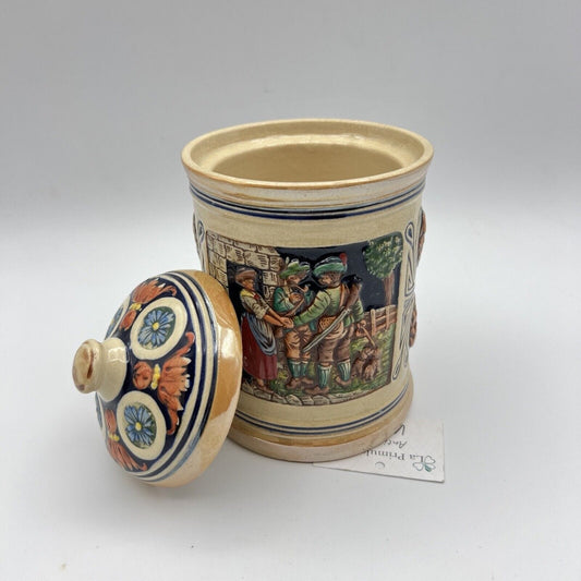 Biscottiera in ceramica tedesca vintage da collezione contenitore barattolo Categoria Altro