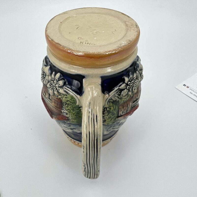Boccale da birra in ceramica portapenne vintage Municipio Vienna Rathaus Wien Categoria  Boccali