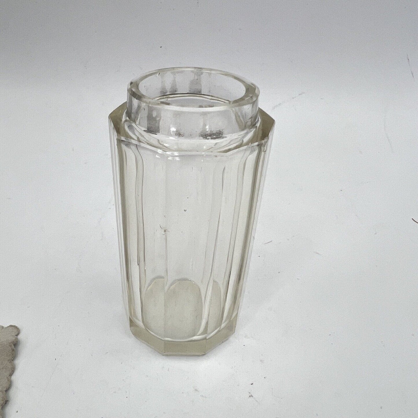 Boccetta antica porta profumo vetro tappo in argento ampolla flacone da toilette Categoria Sheffield & Argento