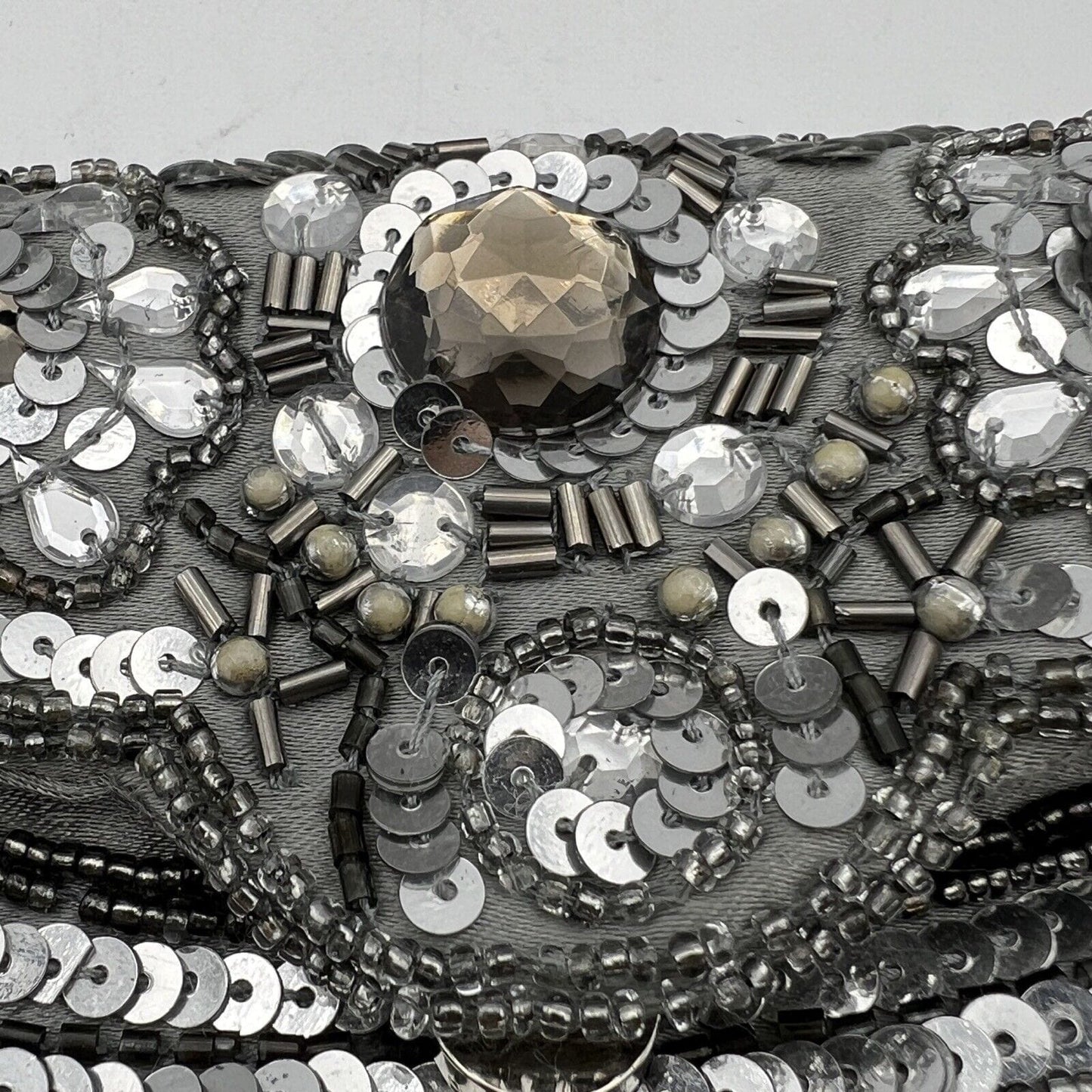 Borsetta pochette Clutch Antica Vintage da sera con paillettes stile Art Deco Categoria Borse Scialli & Foulard