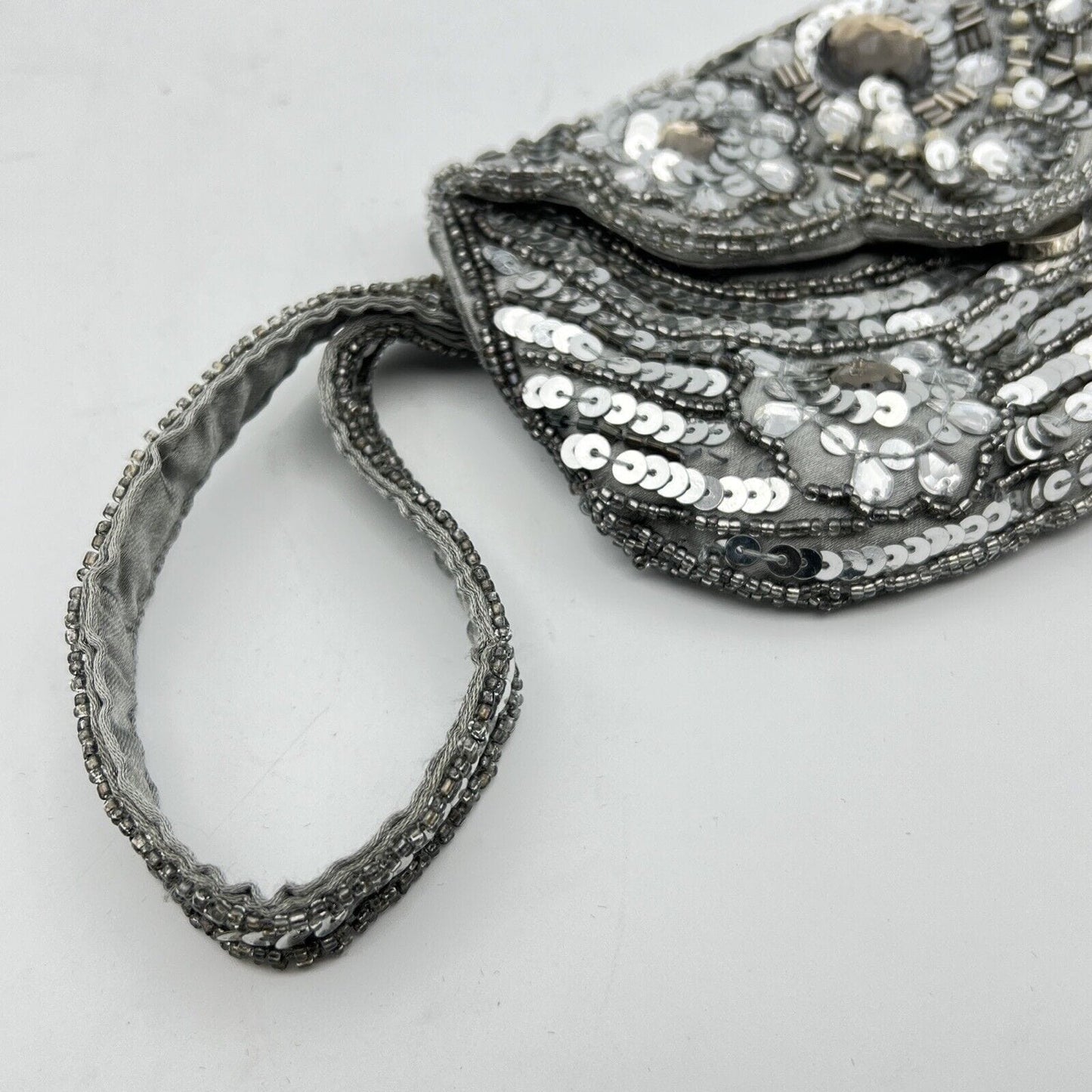 Borsetta pochette Clutch Antica Vintage da sera con paillettes stile Art Deco Categoria Borse Scialli & Foulard