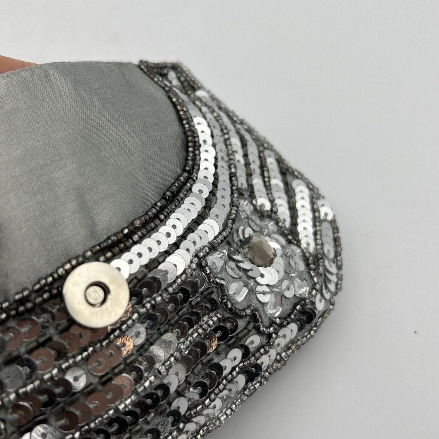 Borsetta pochette Clutch Antica Vintage da sera con paillettes stile Art Deco Categoria Borse Scialli & Foulard