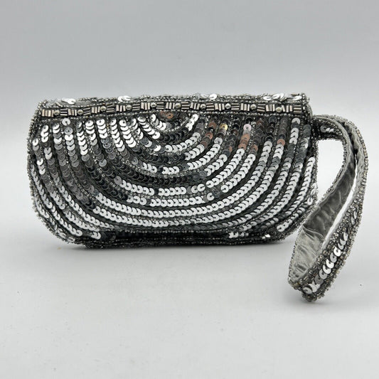 Borsetta pochette Clutch Antica Vintage da sera con paillettes stile Art Deco Categoria Borse Scialli & Foulard