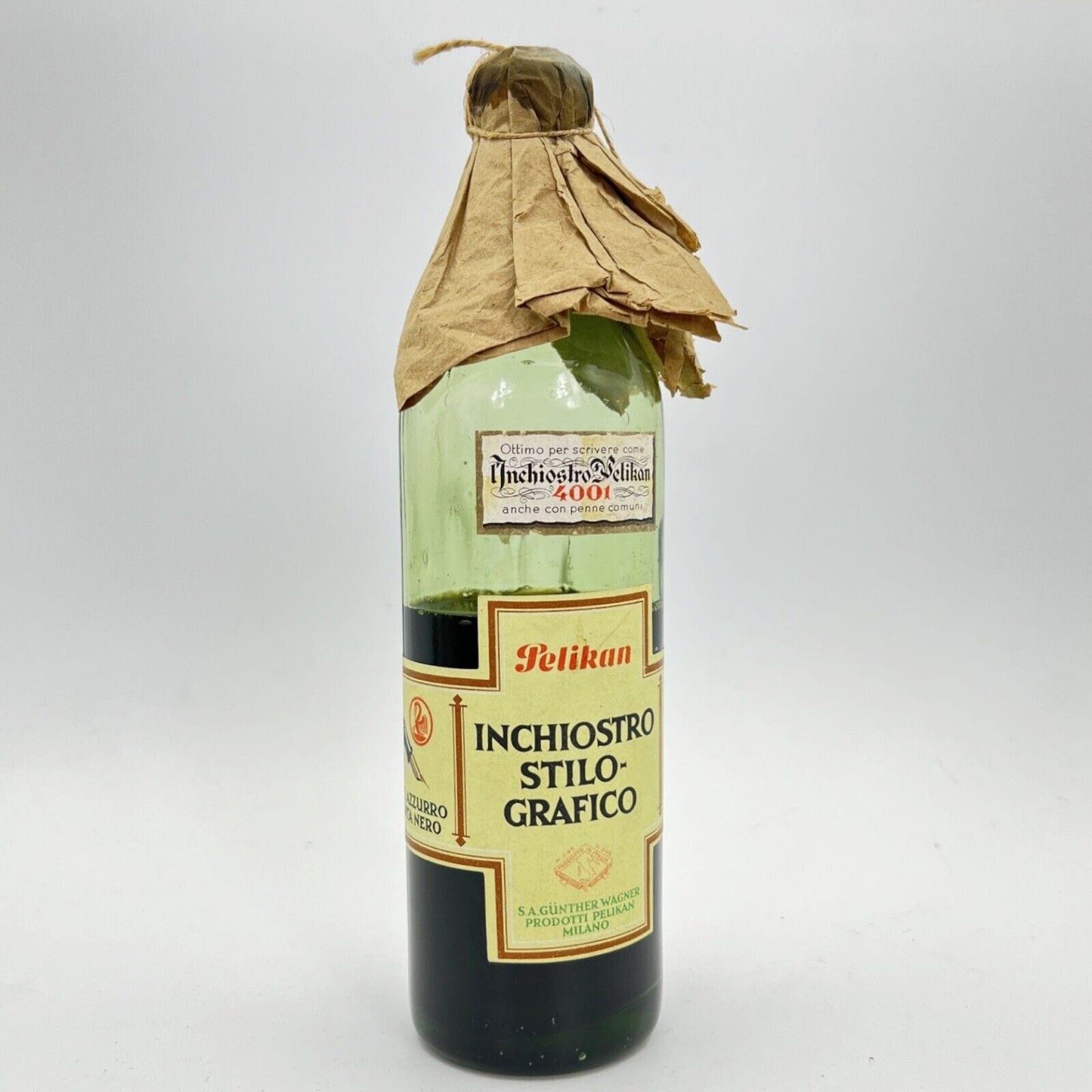 Bottiglia in vetro di inchiostro stilografico per calamaio penne da collezione Categoria Sheffield & Argento