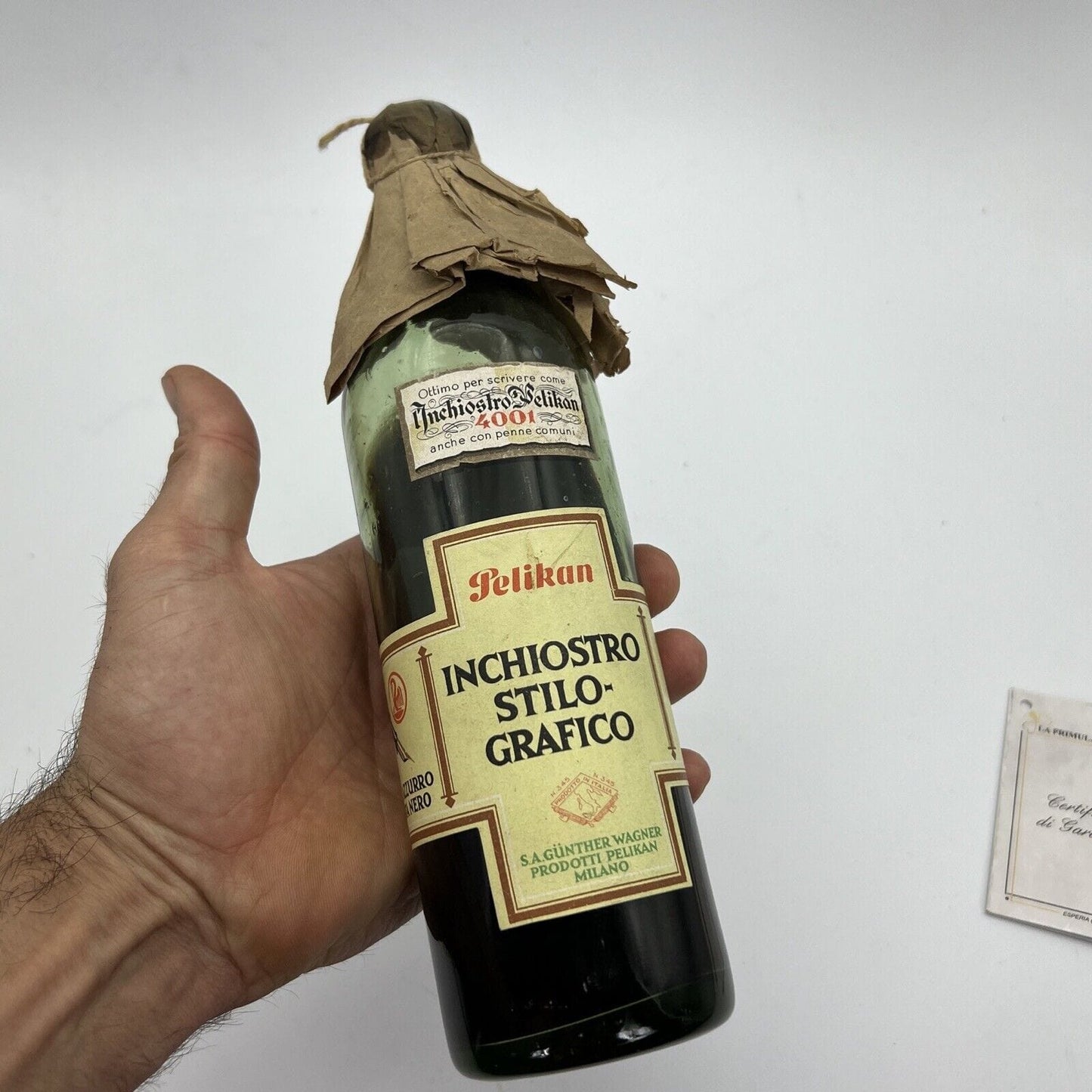 Bottiglia in vetro di inchiostro stilografico per calamaio penne da collezione Categoria Sheffield & Argento