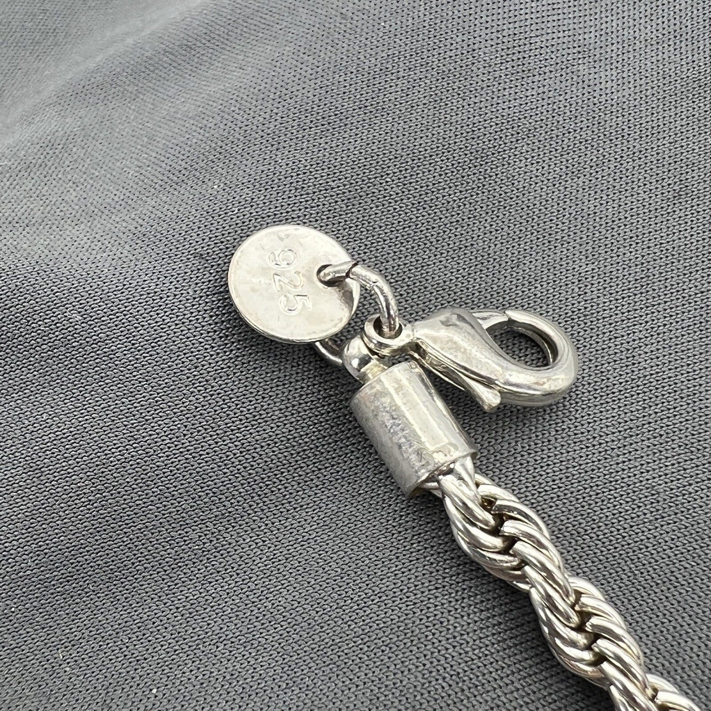 Bracciale da donna in argento 925 braccialetto catena vintage a torchon anni 90 Categoria Bigiotteria & Accessori