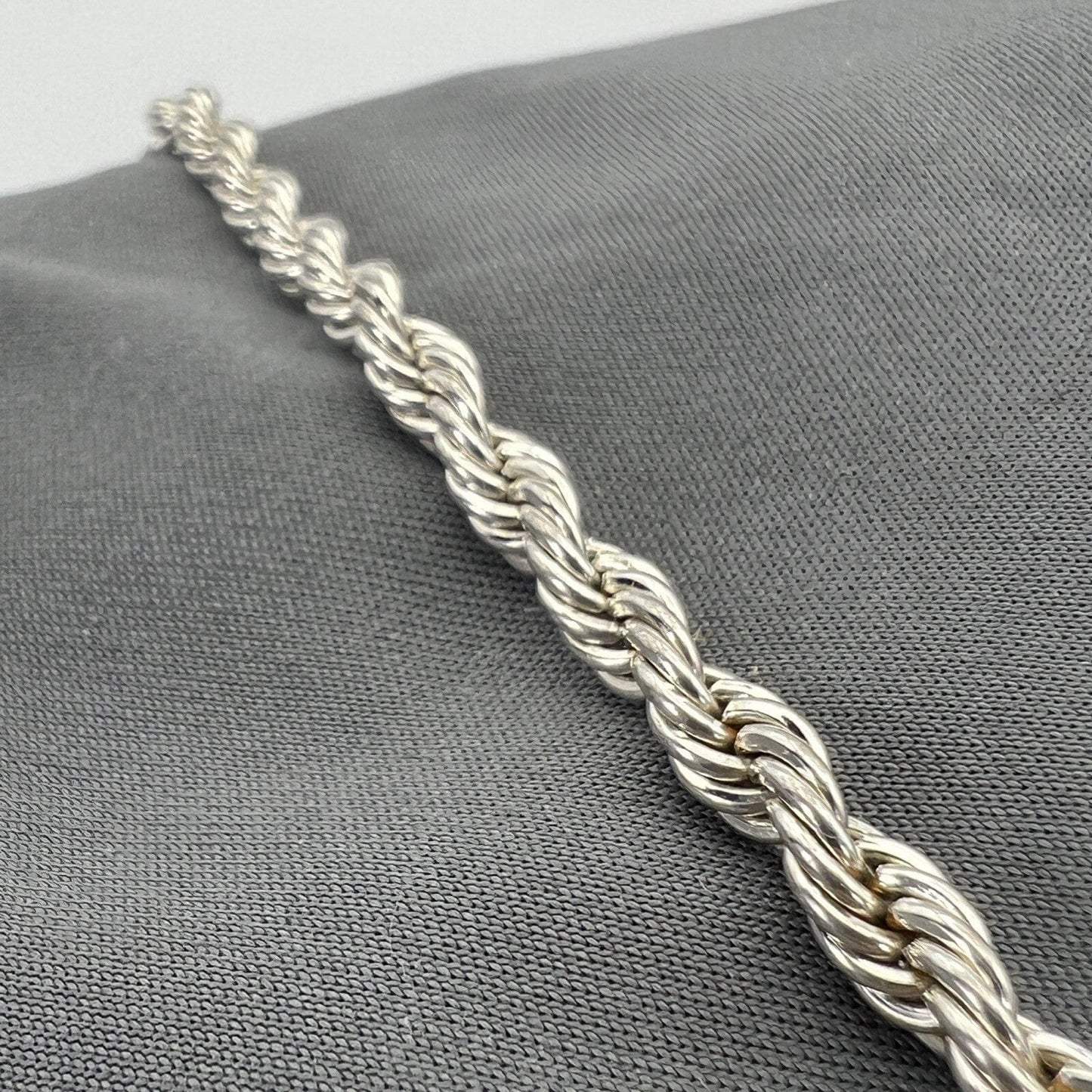 Bracciale da donna in argento 925 braccialetto catena vintage a torchon anni 90 Categoria Bigiotteria & Accessori