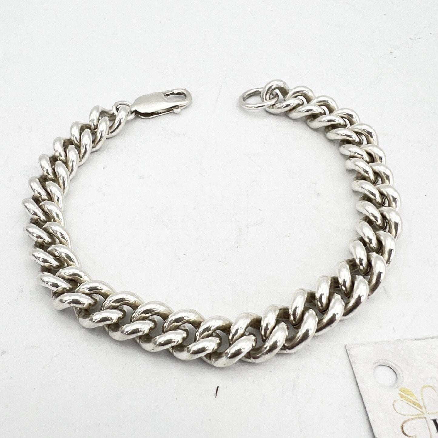 Bracciale da donna in argento massiccio sterling 925 braccialetto catena vintage Categoria Bigiotteria & Accessori