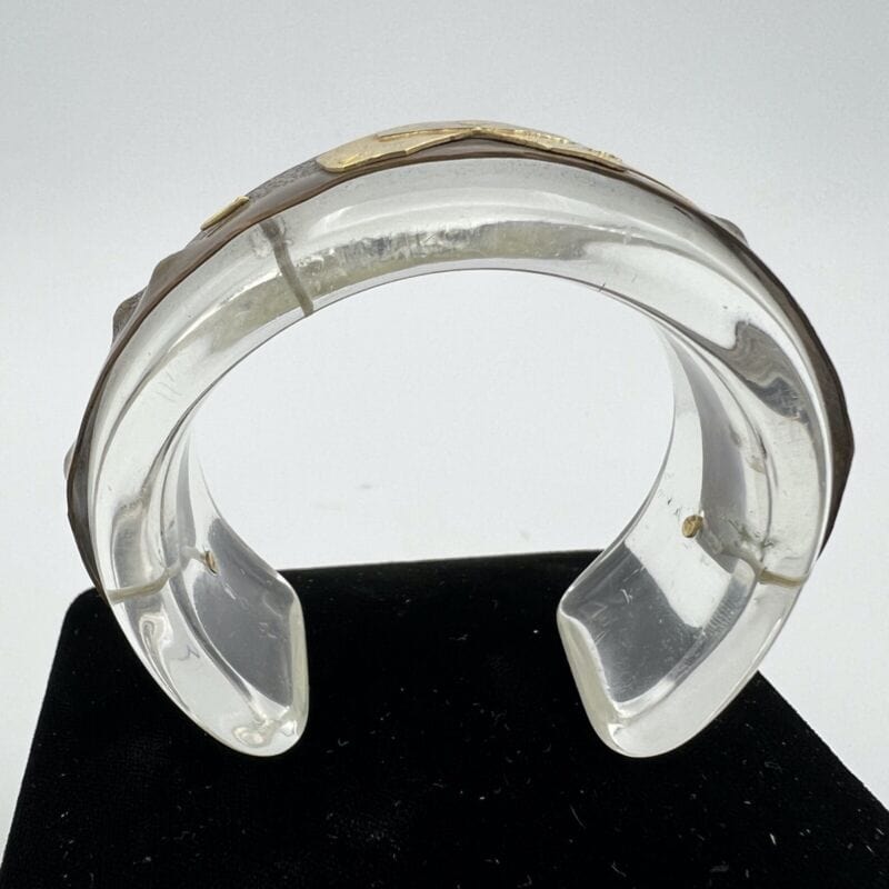 Bracciale da donna in Oro 750 braccialetto a fascia polsiera rigido Pilgio 1985 Categoria Bigiotteria & Accessori