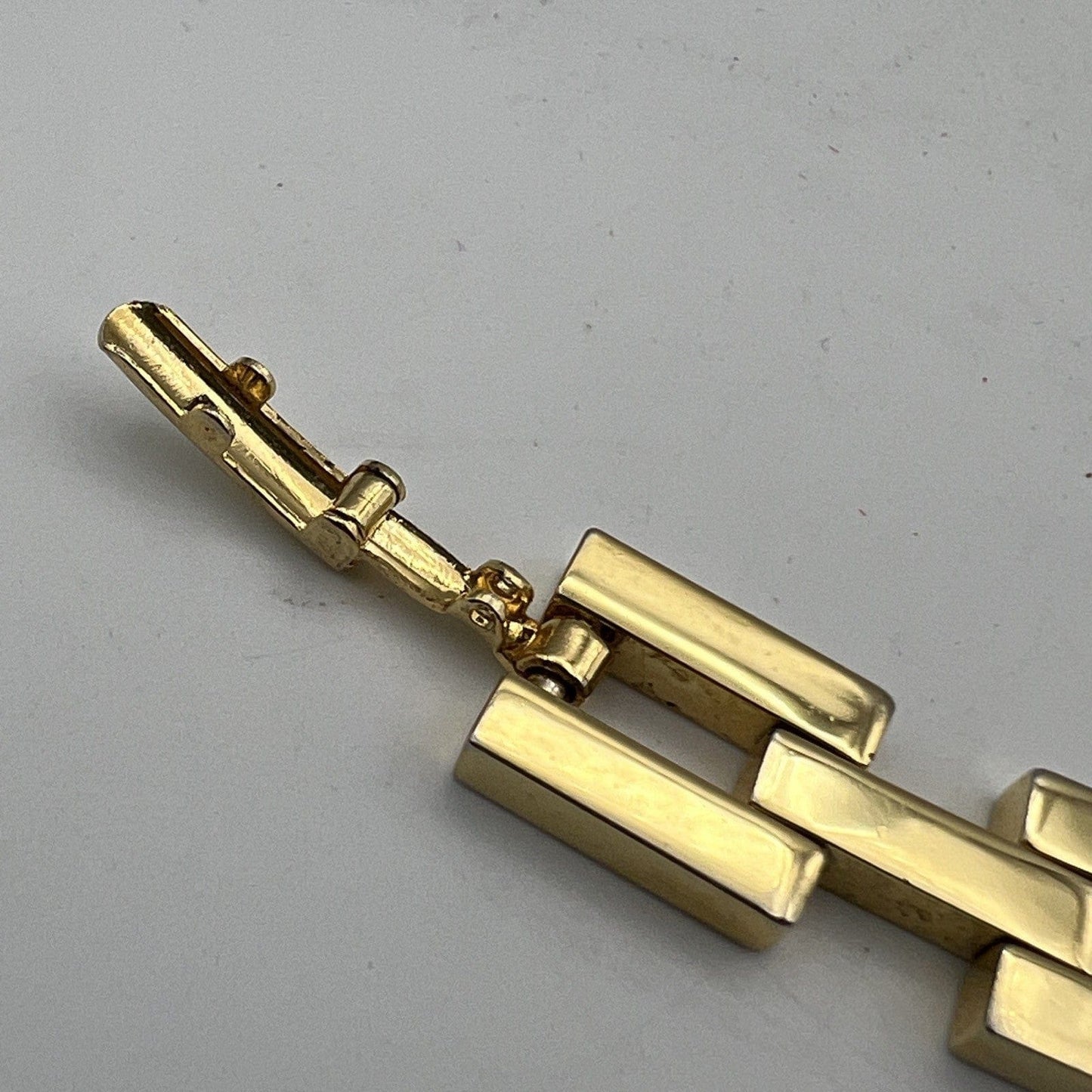 Bracciale da donna in Oro Placcato 18 KT braccialetto maglie quadrate Vintage Categoria Bigiotteria & Accessori