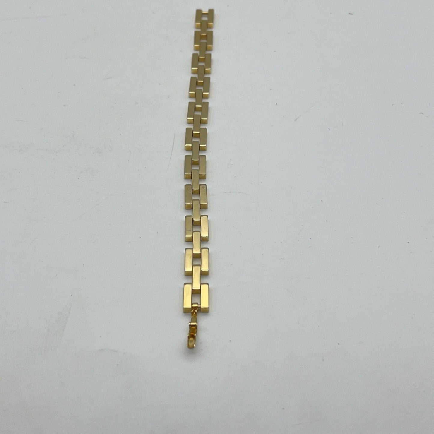 Bracciale da donna in Oro Placcato 18 KT braccialetto maglie quadrate Vintage Categoria Bigiotteria & Accessori