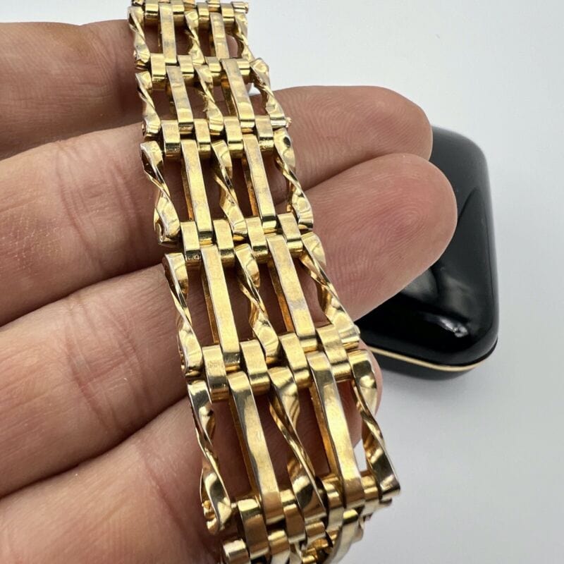 Bracciale da donna in Oro Placcato braccialetto fascia morbida anni 60 Cuore Categoria Bigiotteria & Accessori