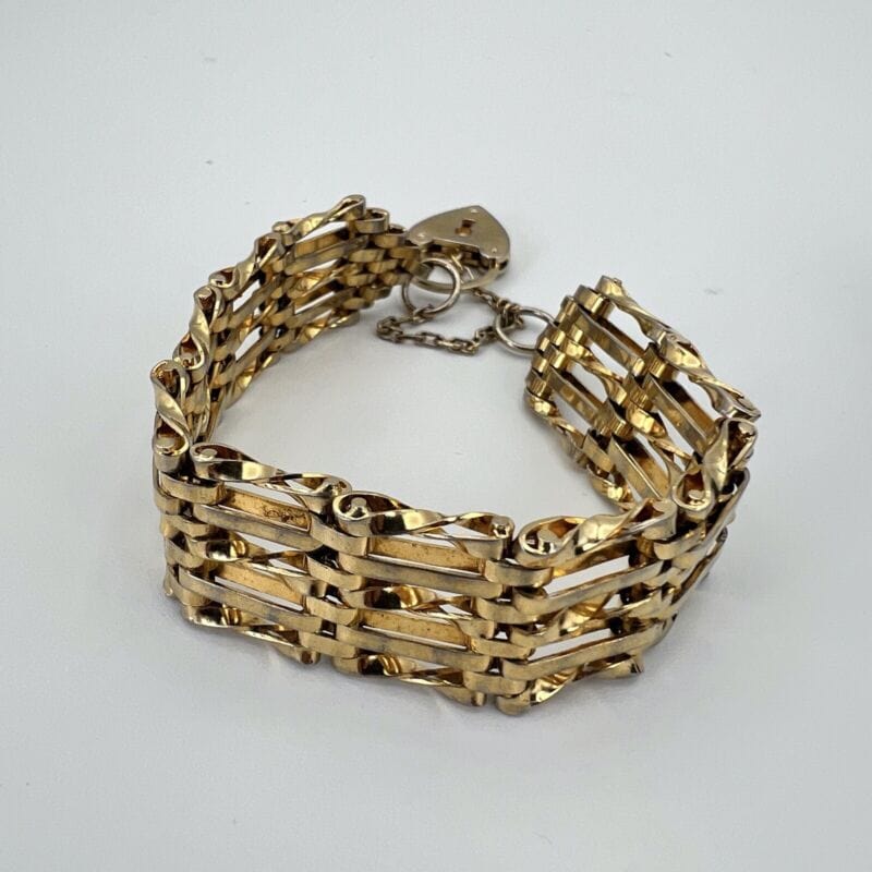 Bracciale da donna in Oro Placcato braccialetto fascia morbida anni 60 Cuore Categoria Bigiotteria & Accessori