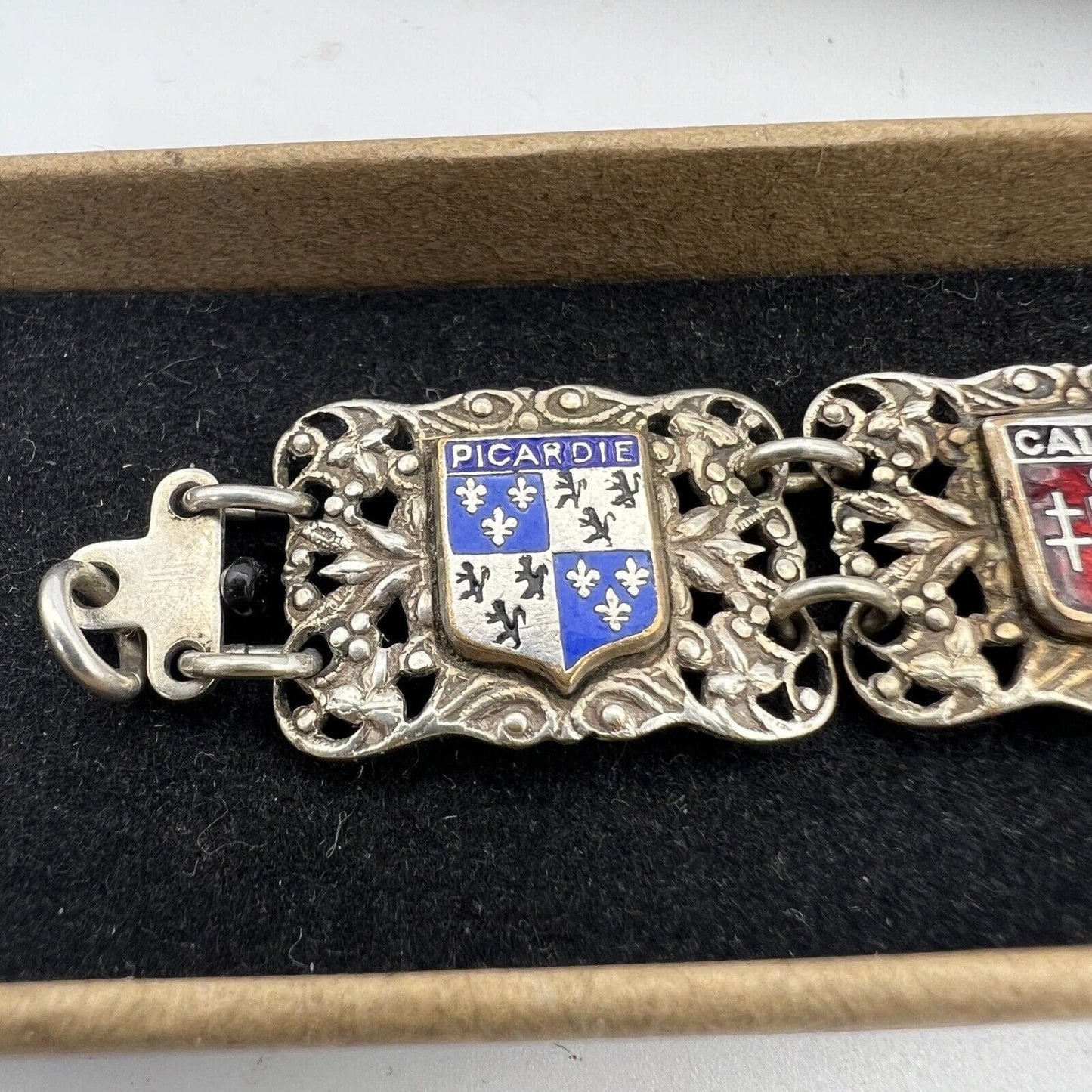 Bracciale da donna Vintage Braccialetto Francese Francia Araldico con Scudi Categoria Bigiotteria & Accessori