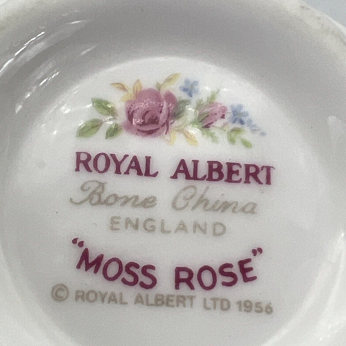 Bricco per latte Lattiera in porcellana Royal Albert Moss Rose 1956 Inglese Categoria Servizio tazze - Tazze