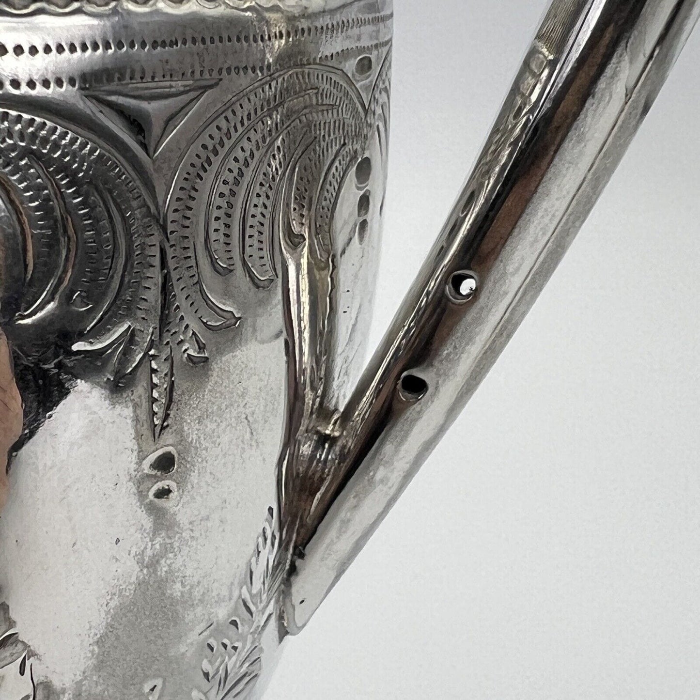 Brocca caraffa antica in argento sheffield silver plated Versatoio d'epoca 800 Categoria Brocche