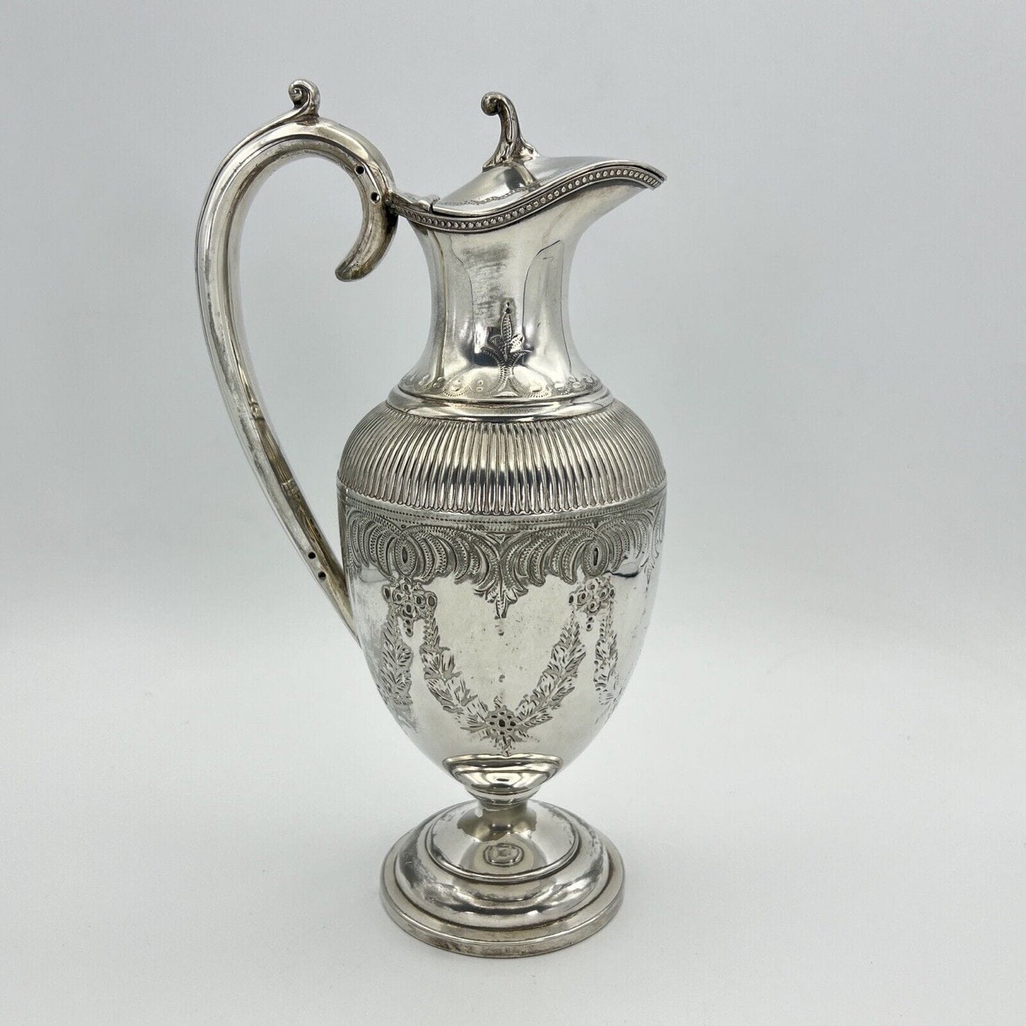 Brocca caraffa antica in argento sheffield silver plated Versatoio d'epoca 800 Categoria Brocche