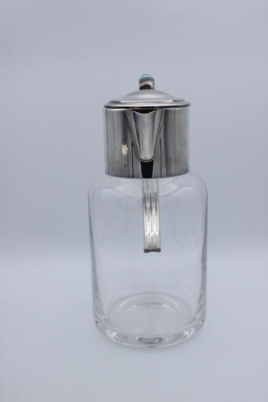 Brocca caraffa antica in Cristallo argento silver plated Masini Firenze anni 70 Categoria Brocche