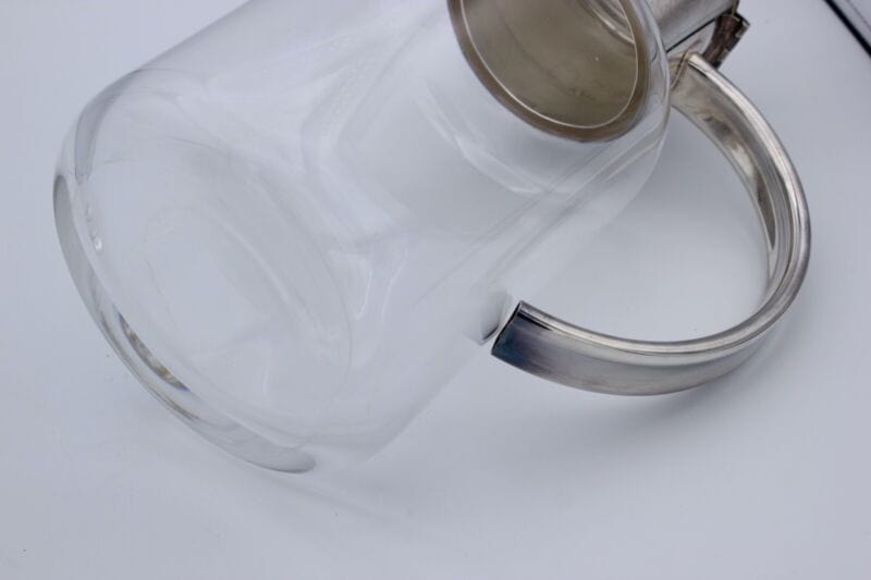 Brocca caraffa antica in Cristallo argento silver plated Masini Firenze anni 70 Categoria Brocche