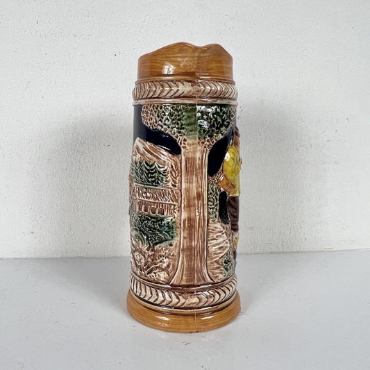 Brocca da birra grande Caraffa in ceramica tedesco vintage collezione Boccale Categoria Boccali