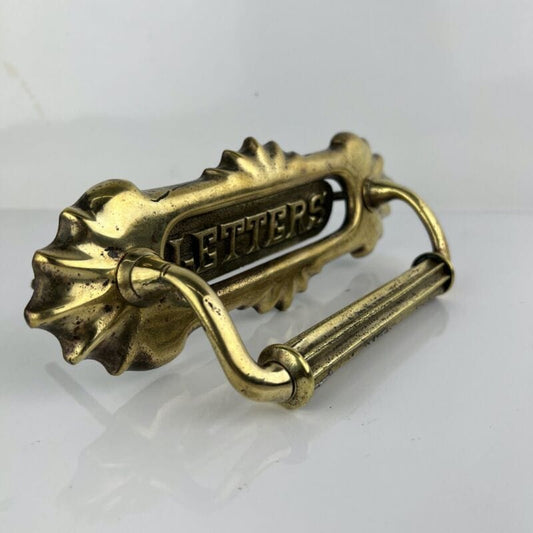 Buca delle Lettere Posta Placca con Sportellino Cassetta Maniglia porta Antica Categoria Restauro