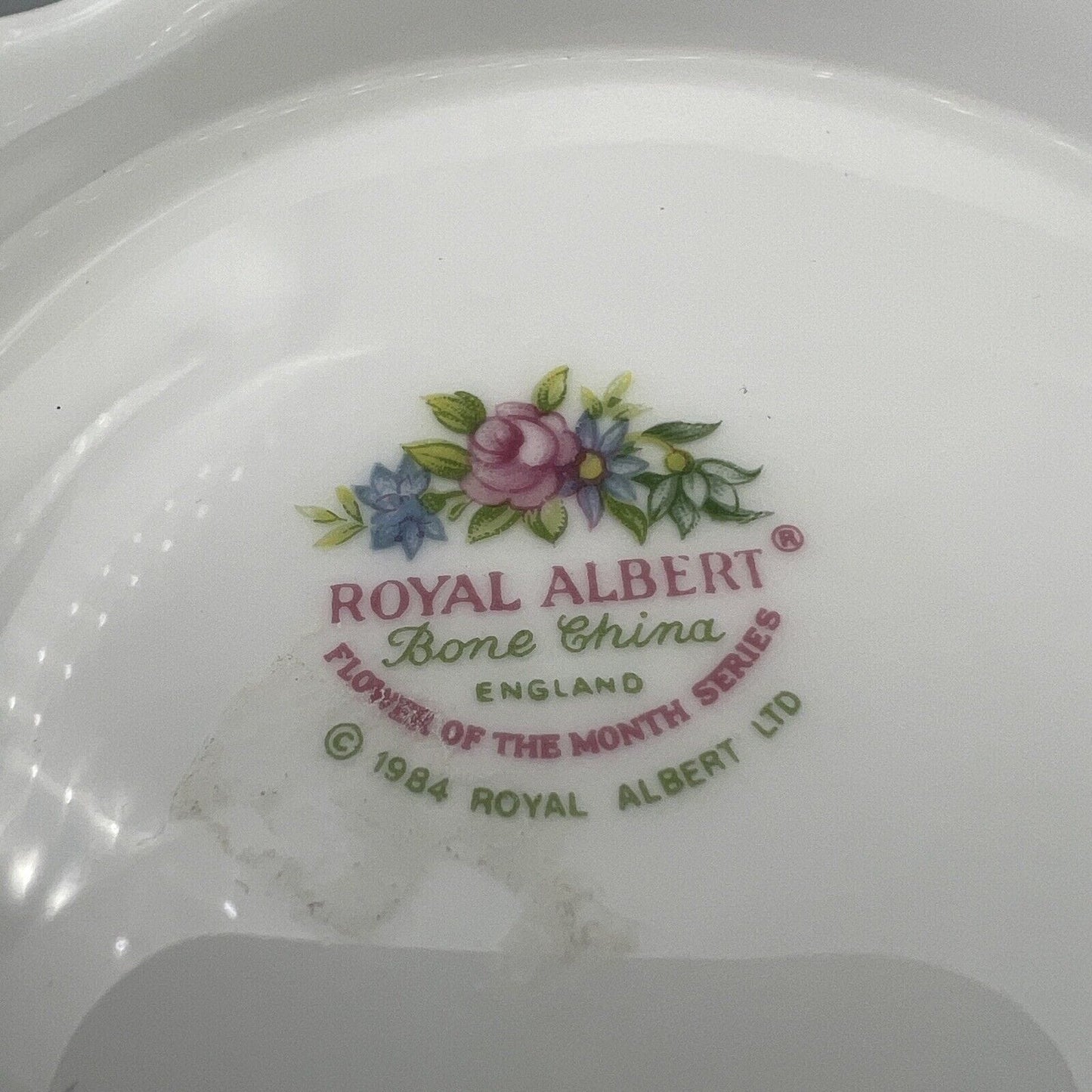 Caffettiera in porcellana Royal Albert con mesi Flower of the month teiera 1984 Categoria Servizio tazze - Tazze